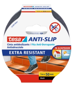NASTRO ANTISCIVOLO ANTI-SLIP NERO, 50 MM X 5 MT - TESA